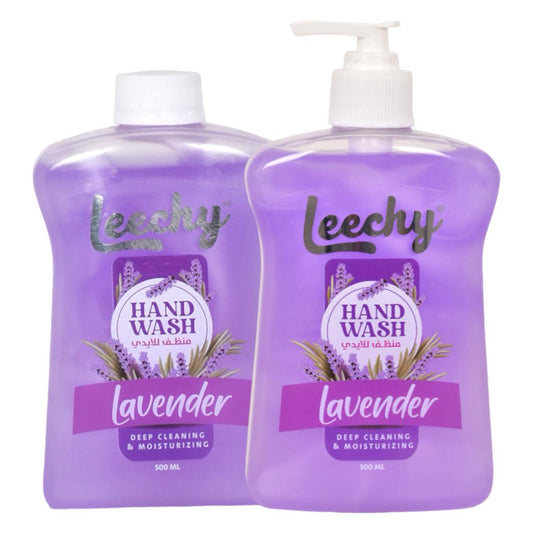 Leechy Hand Wash Lavender Promo Pack 500ML