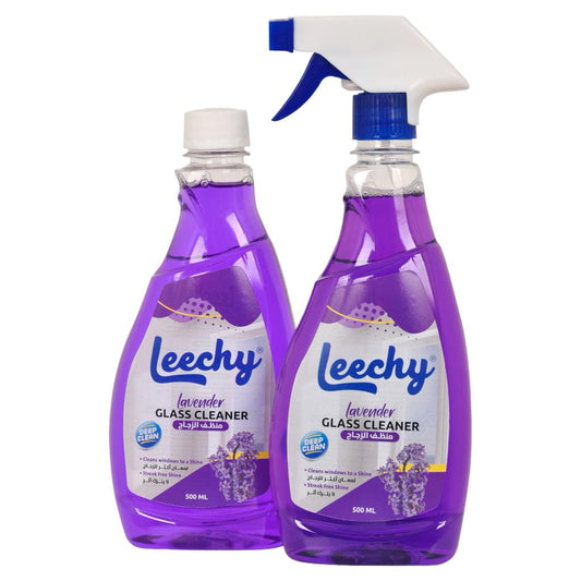 Leechy Glass Cleaner Lavender Promo Pack 500ML